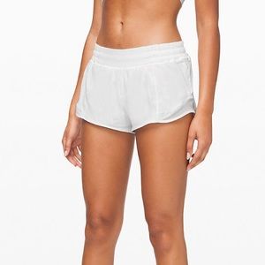 Lulu Lemon Hotty Hot White Shorts